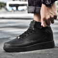 Sneaker Customs Design Neueste sportlich atmungsaktive Leder gemacht weiße flache Turnschuhe schwarze Casual Schuhe Paare